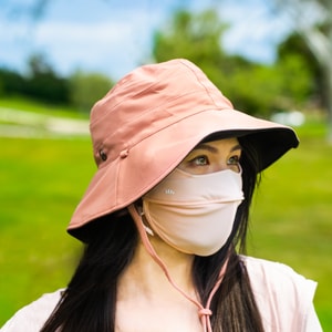 BENEUNDER蕉下 冰屿系列透阔护眼角防晒口罩 透气立体空气鼻托 橘影日落 均码 修容款 【防晒季】包装随机