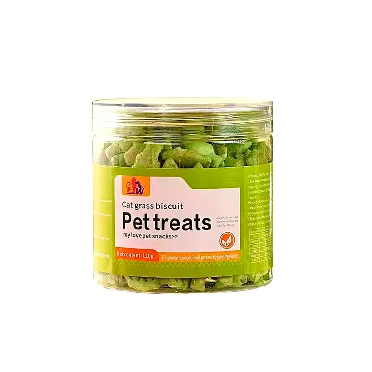 Cat Grass Biscuits Pet Snacks Peppermint Biscuits Help Clean Up Dental Stones 120g 6