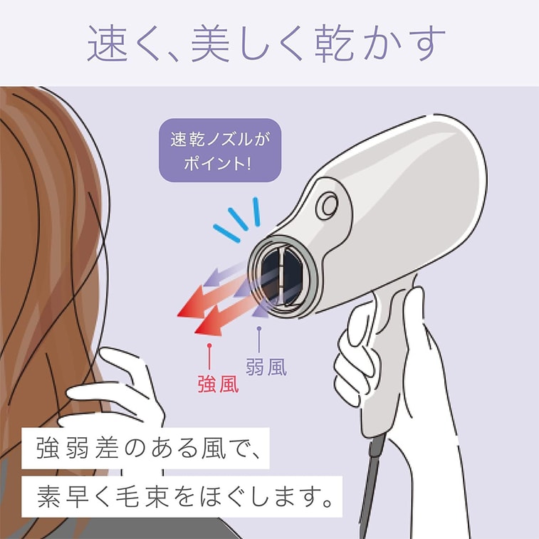 【日本直送】パナソニック ナノウォーターイオンヘアドライヤー ローズゴールド 1台 5