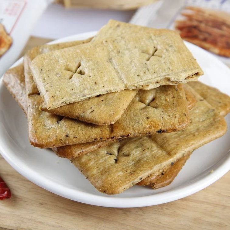 超友味 梅香脆 梅干菜脆饼 梅菜味 臻选品质好食材 入口酥脆 皮薄馅多 香脆不腻 208g 7
