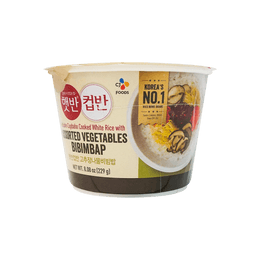 CJ Cooked White Rice with Assorted Vegetables Bibimbap 229g