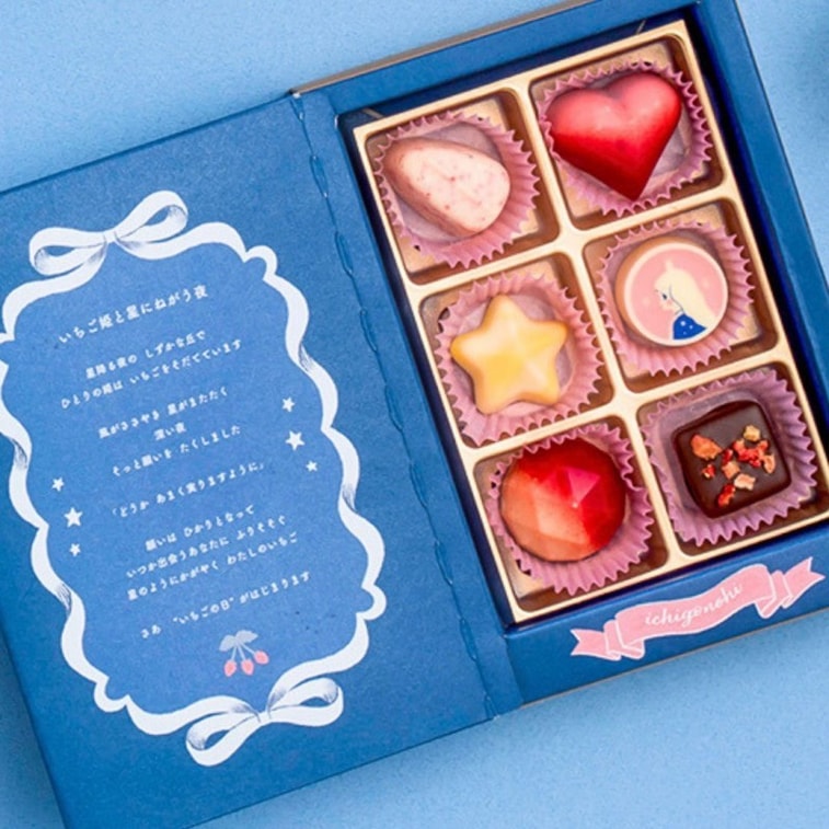 Valentine's Day Limited Edition Strawberry Star Chocolates (6 pieces) 4