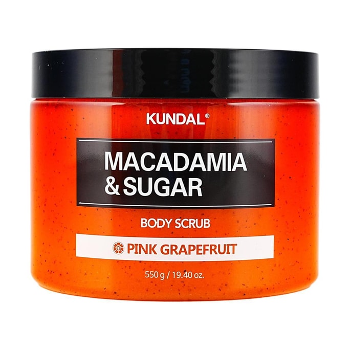 マカダミアシュガーボディスクラブ ピンクグレープフルーツ ジェントルエクスフォリエイティング モイスチャライジング 550g