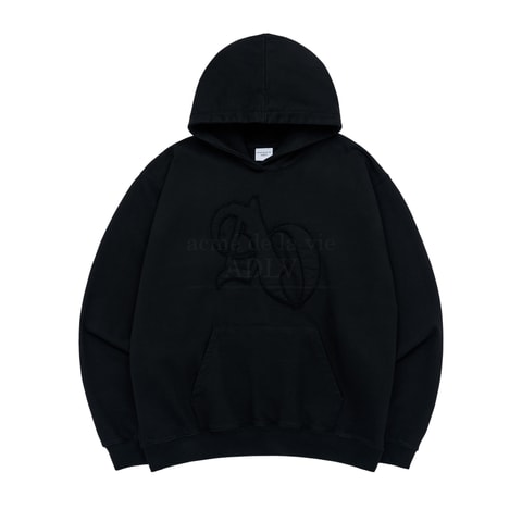 NEW SYMBOL APPLIQUE HOODIE BLACK 1 Yamibuy