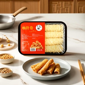 Fried Bean Curd Rolls - Tofu Skin Rolls for Hot Pot, 3.52oz