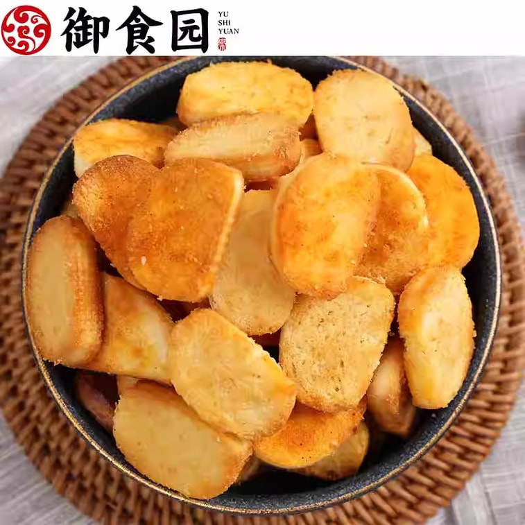 御食园 京味小吃 非油炸烤香馍片 京味馍样儿 馍丁馒头片 BBQ牛肉味 208克 饼干休闲零食小吃 6