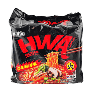 화라면 오리지널 매운맛, 5팩, 21.16 oz【클래식 한국식 매운 국수】