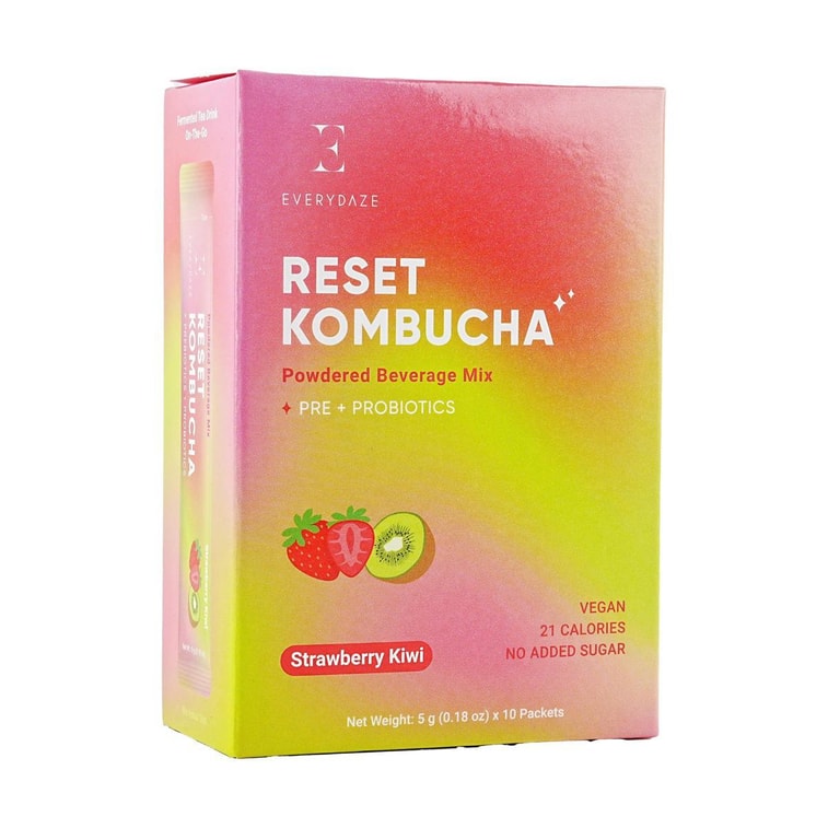 Reset Kombucha, Vegan Probiotics Sticks, Strawberry & Kiwi Flavor, 10pcs 4
