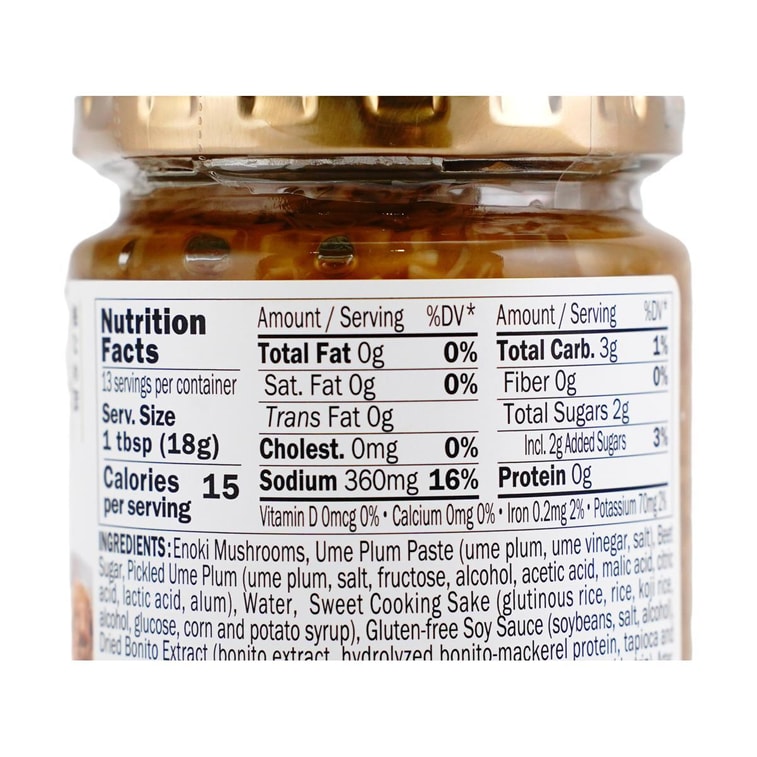 쿠제 후쿠 앤 선즈 팽이버섯과 매실, 237g 6