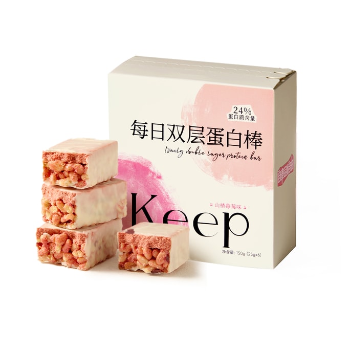 Double-Layer Protein Bar Hawthorn Berry Flavor 150g(25g*6)