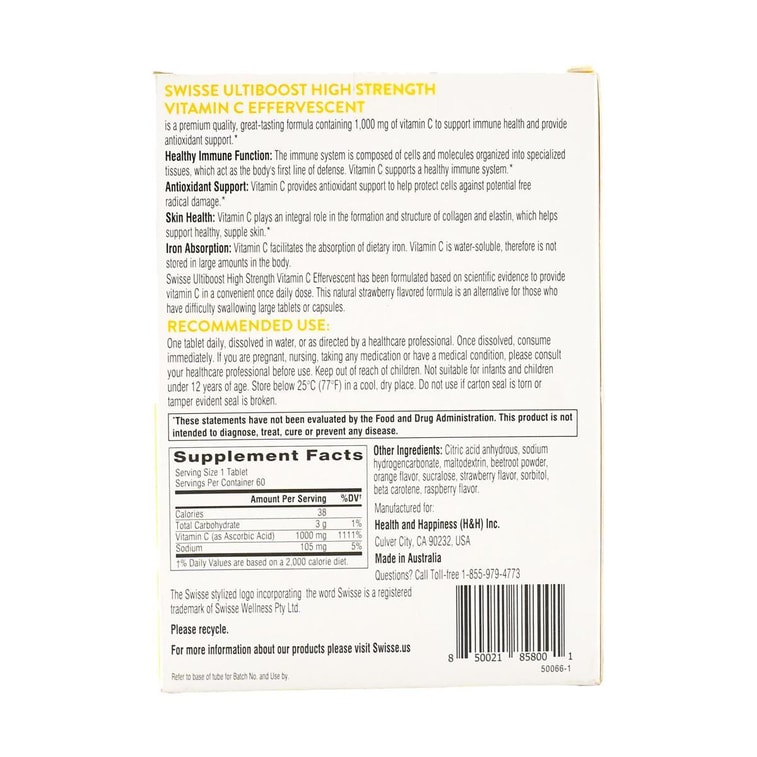 ULTIBOOST Vitamin C, 1000 mg Dissolvable Vitamin C Powder Tablets, Immune Support Supplement & Antioxidant 60 Tablets 5