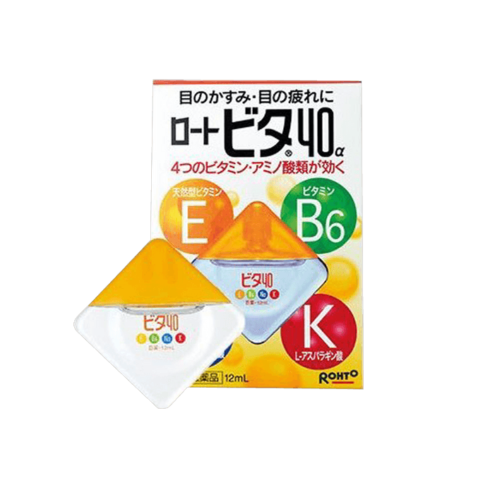 일본 로토 비타 40a 비타민 마일드 너리싱 점안액 12ML