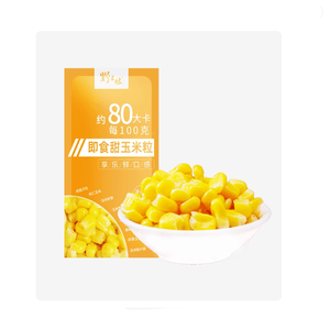 Sweet Corn Kernels, Ready To Eat Straight From The Bag, Light Snack, No Cooking, Low-fat Meal Replacement* Ready-to-eat Corn Kernels 80g X1 bag