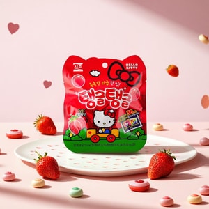 Sanrio Hello Kitty Tang Tang Jelly Candy Strawberry Flavor,1.41 oz【Free Random Stickers】