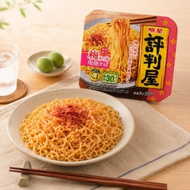日本MYOJO明星 评判屋 五岛滩盐梅子鲣鱼昆布鲜味炒面 104g 【期间限定梅子风味】【五岛滩海盐】【鲣鱼昆布双重鲜味】【减盐30%】