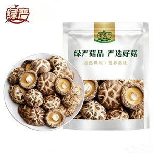 【中国直邮】 绿严 【福建特产】 花菇 严选花香菇 1袋250克 干货 茶花菇 煲汤 干菌菇 蘑菇