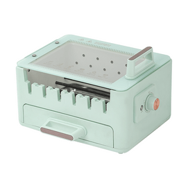 LECHEER LIVELIFE 多功能烤串機 360度自旋轉燒烤 多功能烤箱 藍色