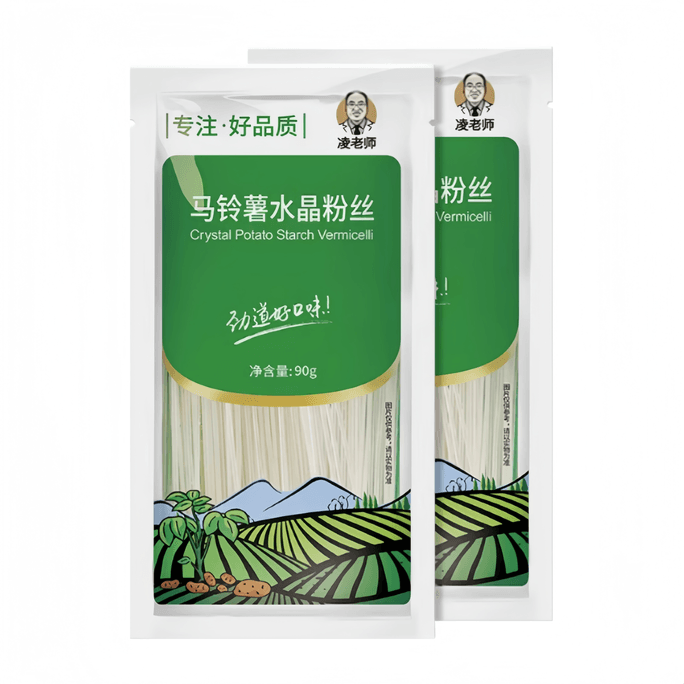  Potato Starch Crystal Cold Noodles 90g*2 bags