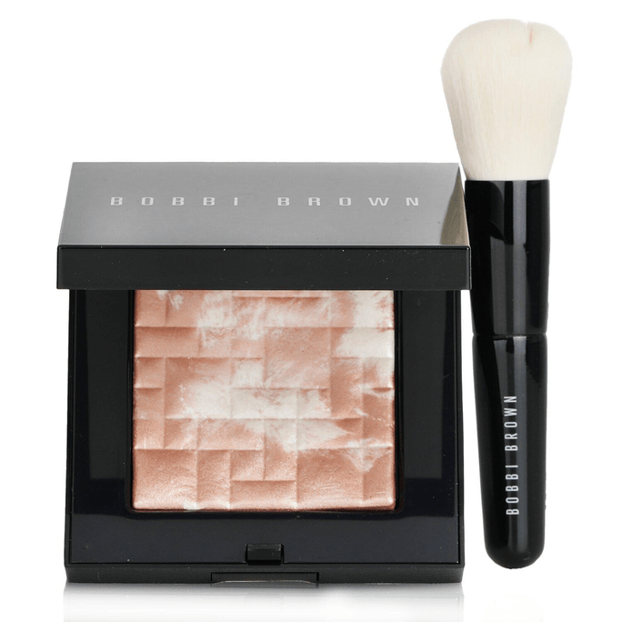 Highlighting Powder Set (1x Highlighting Powder + 1x Mini Face Brush) - #Pink Glow  2pcs