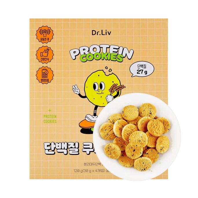 Protein Cookie, Original Flavor, 4 bags【7g Protein】