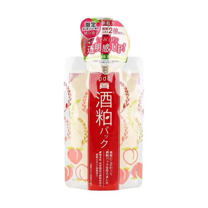 ワフードメイド 洗顔用日本酒 洗い流すフェイスマスク # ピーチバージョン 170g 【限定品】