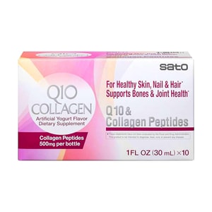 Pharmaceutical Q10 Collagen Peptides 30ml x 10 Bottles