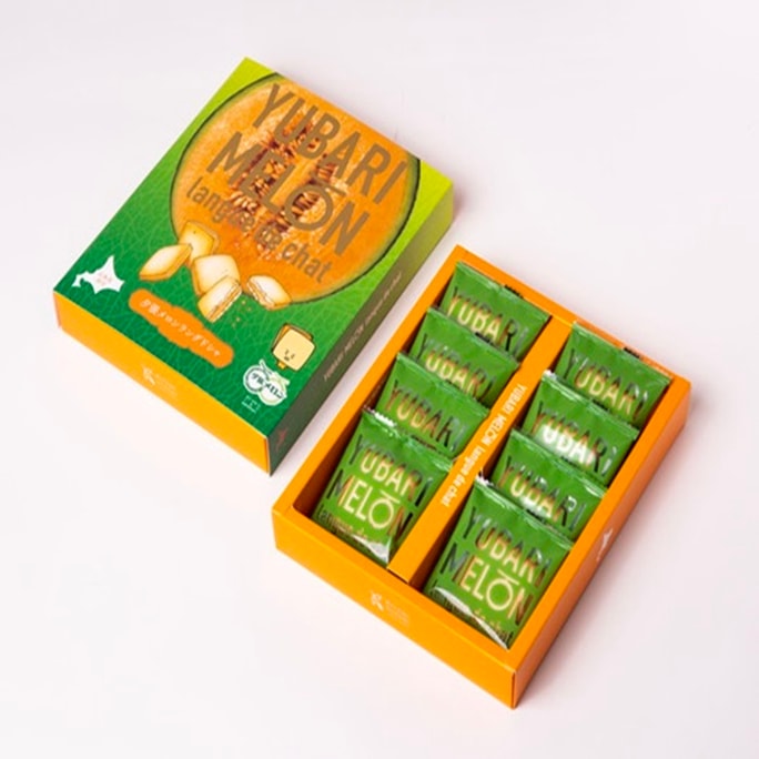 Yubari Melon Chocolate Sandwich Cookies Rich Fruit Flavor Hokkaido Exclusive Premium Gift 8packs
