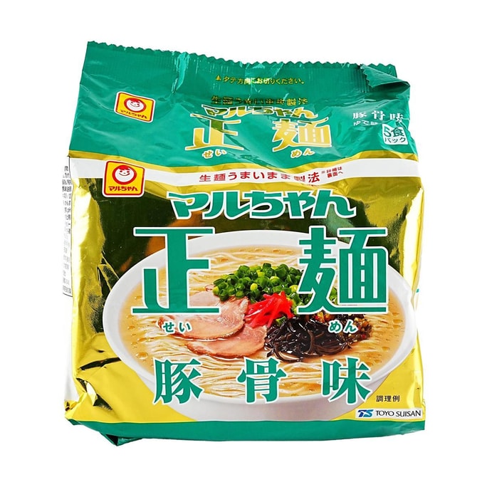 Seimen Instant Ramen Noodles, Tonkotsu Pork Flavor, 5 Packs, 15.7oz