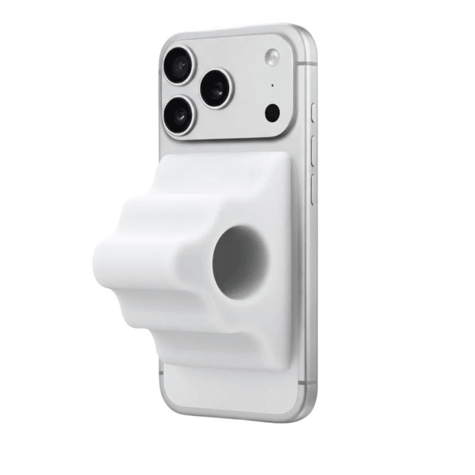 [중국 직배송] 샤이닝굿즈 MagSafe 호환 마그네틱 폰 그립 스탠드, 매트 화이트, 8*5cm