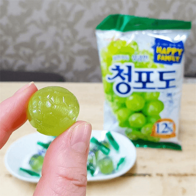 Green Grape Hard Candy + Yogurt Peach Gummy 153g+50g n Imported Fruit Flavored Candy Snack 7