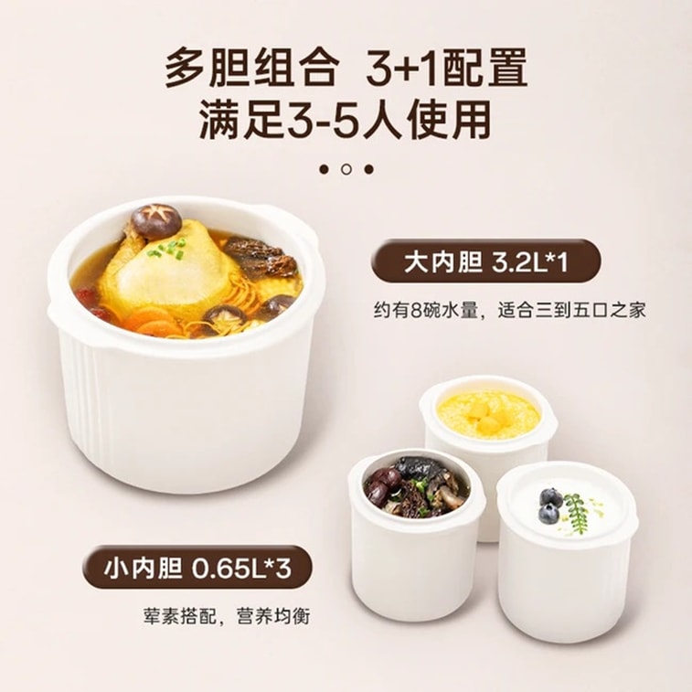 Electric Pot 110V 3.2L+0.65Lx3 4