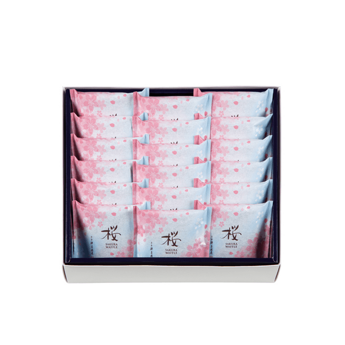 【日本直邮】 日本 宗家 源吉兆庵 樱花华夫饼 18枚
