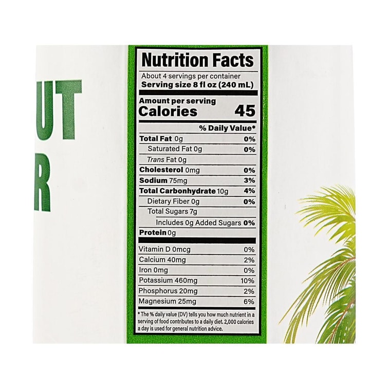 100% 천연 코코넛워터 33.8 fl oz【설탕 0, 지방 0, 첨가물 0】 6