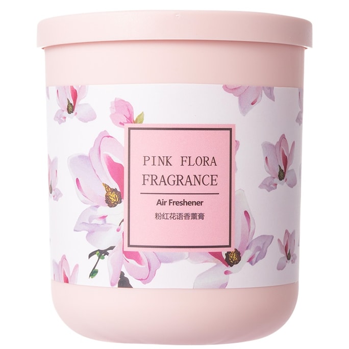 Car Aromatherapy Cream Fresh And Long-lasting Air Bathroom Fragrance Pink Floral Language 190g* 1 Piece