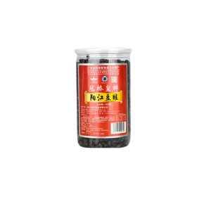 Seasoned Fermented Black Soybeans, Yangjiang Specialty, Original Flavor, Homemade Farmer-Style Natto for Cooking, Black Dried Fermented Soybeans, Bottled 408g*1 Bottle