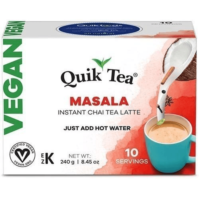 인도 퀵 티(Indian Quik Tea) - 인스턴트 비건 마살라 티(10팩)
