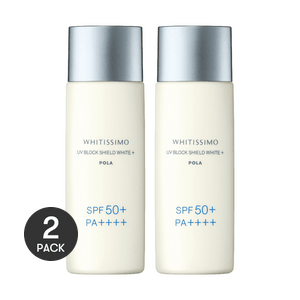 Whitissimo Sunscreen UV Block Shield White  SPF50 PA++++ 50ml *2【Value Pack】
