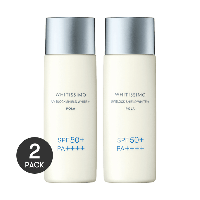 Whitissimo Sunscreen UV Block Shield White  SPF50 PA++++ 50ml *2【Value Pack】