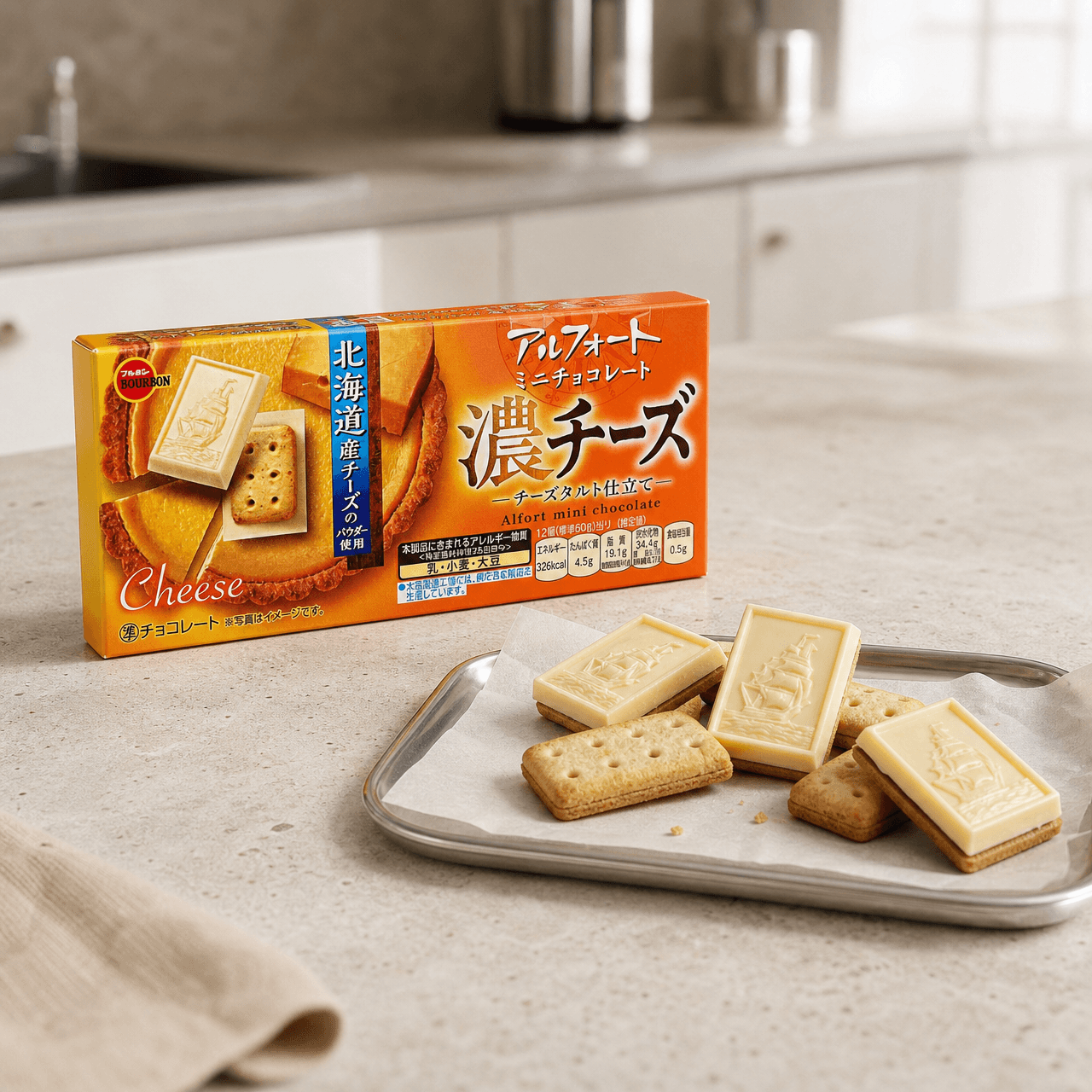 ブルボン アルフォート チョコレートクッキー、リッチチーズ＋サブレ＋