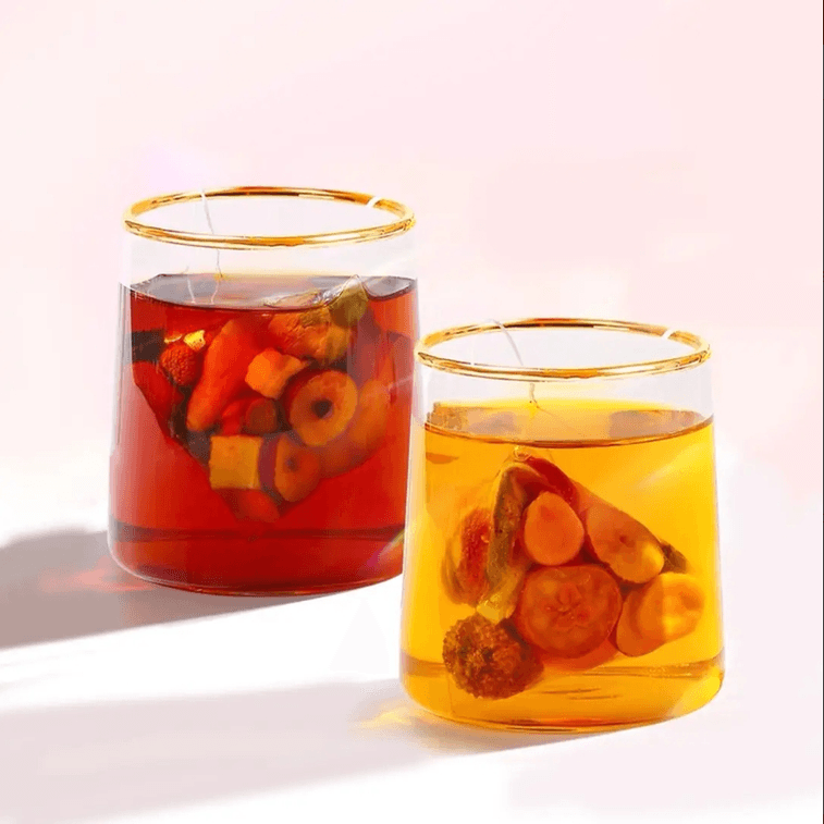 李陌茶早c晚a桑葚玫瑰刺梨枸杞黑枸杞花水果茶包vcva组合养生礼盒2盒装 5