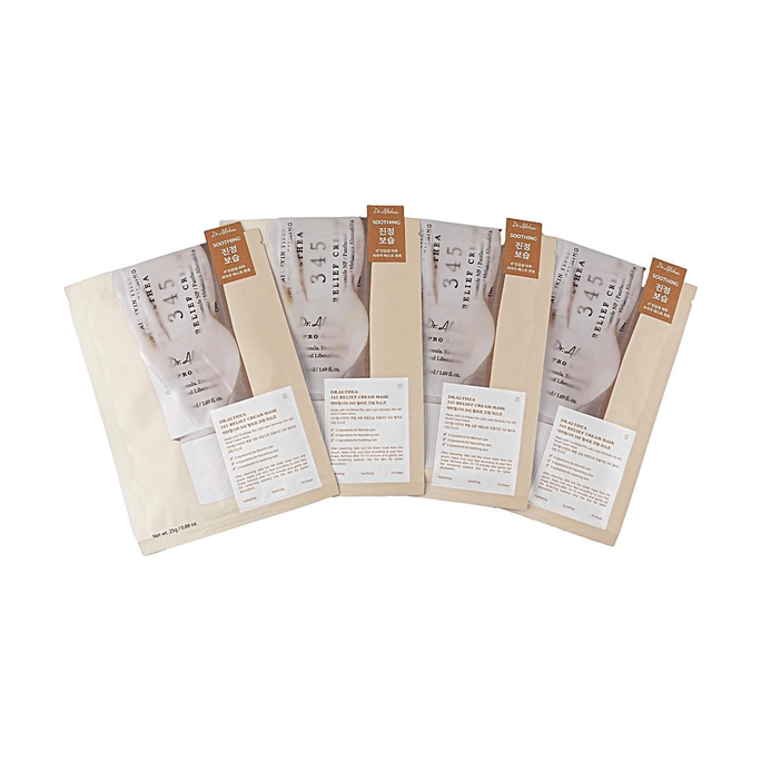 345 Relief Cream Mask 0.88oz*4パック【鎮静＆修復】【保湿＆保水】【敏感肌向け】