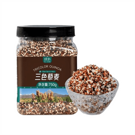 【中国直送】浦江三色キヌア、全粒米、玄米、フィットネス食事代替主食750g/ボトル
