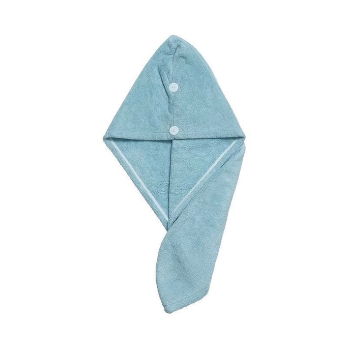 【中国直邮】 亲太太 瞬间吸水干发帽  清水蓝 1条装