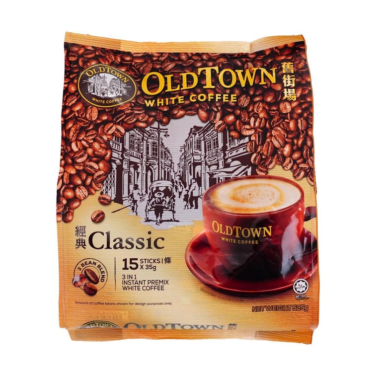 Classic 3 in 1 White Coffee 15 Sticks, 21.16oz 3