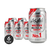 【Non-Alcoholic Beer】Dry Zero - Zero Calories, 11.83fl oz *6【6 Packs】