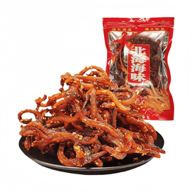 Beihai Grilled Eel Strips Spicy Instant Seafood Snack Specialty 100g*1 Bag