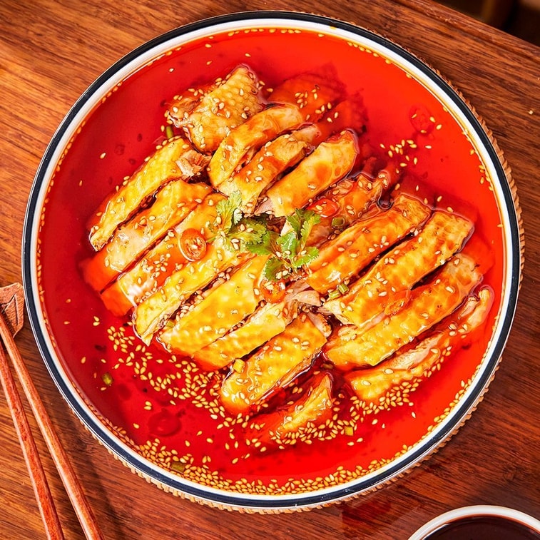 Saliva chicken seasoning 70g*2 bags, Bang Bang chicken sauce, hand-shredded white-cut chicken, cold salad, red chilli oil, spicy seasoning 4