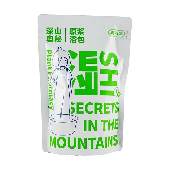 真不二 石菖蒲草本原浆浴包 草本养护泡脚泡澡 7包 湿气较重 睡眠不好 精神不振 #舒睡好眠