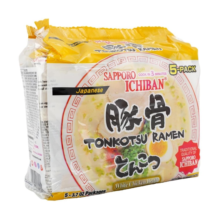 日本SAPPORO ICHIBAN 豚骨风味拉面 日式方便面 5包入 520g 4