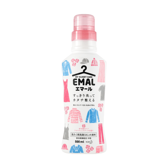 Japan Anti-shrink Color-protecting Laundry Detergent #Pink Floral 500ml